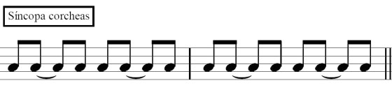 Sincopa corcheas